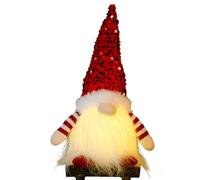 Plüschwichtel - Batteriebetriebene Weiche Figur, Mit Pailletten Weihnachts Leuchtwichtel, Christmas Gnomes | Für Festpartys Ostern Geburtstag Zuhause Arbeitsplatz Bücherregal Küche Kamin Sims