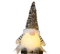 Plüschwichtel - Batteriebetriebene Weiche Figur, Mit Pailletten Weihnachts Leuchtwichtel, Christmas Gnomes | Für Festpartys Ostern Geburtstag Zuhause Arbeitsplatz Bücherregal Küche Kamin Sims