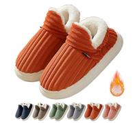 Pluffi The Cozy & Stylish Slipper, Pluffi Cozy Stylish Slipper, Pluffi Slipper Booties, Pluffi Slippers, Winter Warm Thick-Soled Plush Fuzzy House Cloud Slide (38-39,Orange)