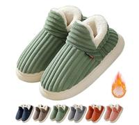 Pluffi The Cozy & Stylish Slipper, Pluffi Cozy Stylish Slipper, Pluffi Slipper Booties, Pluffi Slippers, Winter Warm Thick-Soled Plush Fuzzy House Cloud Slide (40-41,Green)