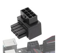 Plug 'adattatore A 8 Pin-Connettore 90 Gradi Di Potenza CPU, Estensione Del Cavo Ad Angolo Retto | Fit Scheda Madre Per Salvamento Spaziale, Adattatori Interfaccia Pin Durata, Routing Filo Ordinat