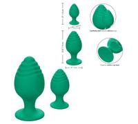 Plug anal butt kit in silicone set dilatatore indossabile mini maxi dildo liscio