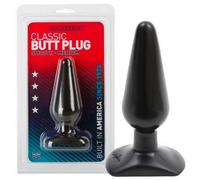 PLUG ANAL BUTT PLUG SMOOTH CLASSIC MEDIUM BLACK