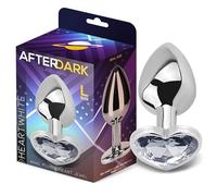 PLUG ANAL CON JOYA DE CORAZÃ“N BLANCO TALLA L