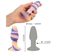 Plug anal con ventosa in silicone piccolo dilatatore indossabile mini butt dildo