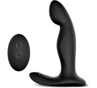 Plug anal en silicone avec télécommande sans fil, masseur prostatique à 9 modes de vibration, sextoy