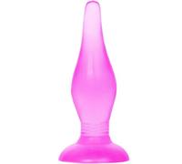 Plug anal tacto suave lila 14.2 cm