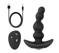 Plug anale 10 + 3 frequenze di rotazione di 360 gradi plug anale vibratore giocattoli sessuali telecomandati Per uomini donne masturbatore dildo