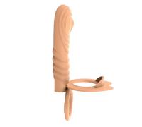 Plug anale 10 Frequenza Doppia Penetrazione Anal Plug Dildo Butt Plug Vibratori Strap on Vagina Plug Sex Toys (A Nude No Vibratore)