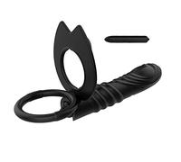 Plug anale 10 frequenza doppia penetrazione anale plug dildo vibratore butt plug strap on vibratore giocattoli adulti del sesso coppie (stile vibrazione)