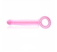 Plug anale 10 modalità Doppia penetrazione Vibratore plug anale Giocattoli sessuali per coppie Strapon Dildo Vibratore Strap on Sex Toys (rosa con vibratore)