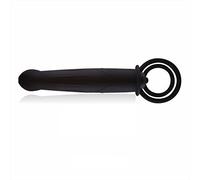 Plug anale 10 modalità Doppia penetrazione Vibratore plug anale Giocattoli sessuali per coppie Strapon Dildo Vibratore Strap on Sex Toys (nero con vibratore)