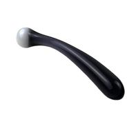 Plug anale 19,5 * 3,5 cm Vetro piegato Prodotti del sesso per adulti Giocattoli del sesso della spina anale di vetro
