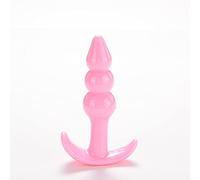 Plug anale 1PC Rosa Gel di silice Perline anali Piccola spina anale Unisex Giocattoli adulti del sesso Masturbatore Macchina del sesso per adulti Giocattoli sexy Butt Training Plugs