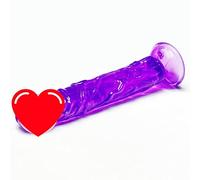 Plug anale 21 * 4 CENTIMETRI Erotic Soft Jelly Dildo Anale Butt Plug Realistico Forte Ventosa Giocattoli Per Adulti G Grandi Giocattoli Del Sesso