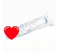 Plug anale 21 * 4 CENTIMETRI Erotic Soft Jelly Dildo Anale Butt Plug Realistico Forte Ventosa Giocattoli Per Adulti G Grandi Giocattoli Del Sesso