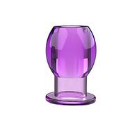 Plug anale 3 dimensioni Hollow Butt Plug Morbido Enorme Speculum anale Massaggiatore prostatico Ano SM Plug anale SM Giocattoli sessuali (Viola S)