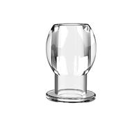 Plug anale 3 dimensioni Hollow Butt Plug Morbido Enorme Speculum anale Massaggiatore prostatico Ano SM Plug anale SM Giocattoli sessuali (S trasparente)
