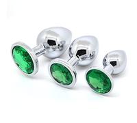 Plug anale 3 Pz/lotto Spine In Acciaio Inox Donna Mutandine E Boxer Anale Gioielli di Cristallo Butt Plug In Metallo Ano Prostata Dildo Set Intimo
