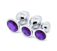 Plug anale 3 Pz/lotto Spine In Acciaio Inox Donna Mutandine E Boxer Anale Gioielli di Cristallo Butt Plug In Metallo Ano Prostata Dildo Set Intimo