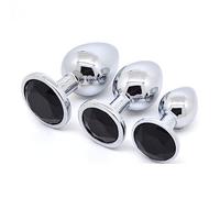 Plug anale 3 Pz/lotto Spine In Acciaio Inox Mutandine Anale Gioielli di Cristallo Butt Plug In Metallo Ano Prostata Dildo Set Intimo