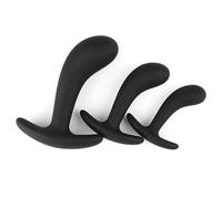 Plug anale 3Pcs Set di perline anali in silicone indossabili Butt Plug Ball Fake Dildo Insert G Spot Sex Toys Expander (B SML Set)