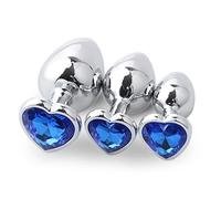 Plug anale 3Pcs/Set Plug anale in acciaio inossidabile Ano Massaggiatore prostatico Annale Negozio per adulti Giochi Giocattoli Butt plug in metallo