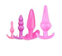 Plug anale 4/5/7/8 Pz/set Silicone Butt Plug Dildo Masturbazione Anal Plug Spina Vaginale Giocattoli Del Sesso Combinazione Perline Anali giocattoli del sesso