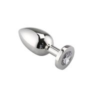 Plug anale 403 Acciaio inossidabile piccolo medio grande set jewerly Crystal Metal perline anali butt plug culo giocattolo del sesso Giocattolo adulto del sesso Masturbatore