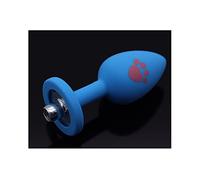 Plug anale 40cm Coda separabile con artigli di gatto Plug anale Cosplay Espansione dell'ano Giocattoli del sesso Coppie Erotic Butt Flirt Plug in metallo (Blue Cat Paw Plug)