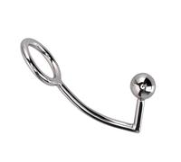 Plug anale 40mm 45mm 50mm Per Scegli Plug anale Palla Butt Plug Gancio anale con anello del pene Cazzo Castità Giocattoli adulti del sesso in acciaio inossidabile