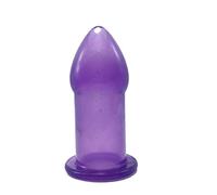 Plug anale 5 dimensioni Butt Plugs Transaparant Anal Hollow Plug Soft Massaggiatore della prostata Giocattoli del dilatatore dell'ano