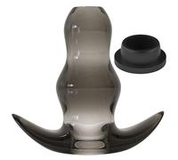 Plug anale 5 dimensioni Hollow Anal Plug Soft Prostate stopper Massaggiatore Butt Plug Giocattoli del sesso Dilatatore anale Prodotti del sesso (Traslucido taglia L)