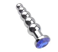 Plug anale 5 perline Plug anale in metallo Plug anale in acciaio inossidabile Giocattoli per la masturbazione e giocattoli per la moglie Masturbatore Macchina del sesso per giocattoli sexy per adulti