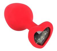 Plug anale a cuore dildo indossabile anal butt plug in silicone sex toys stimola