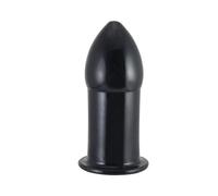 Plug anale allarga sfintere stimolante unisex in tpe nero