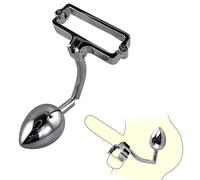 Plug Anale Allungabile Con Gancio E Sfere, Set Per Bondage, Plug Anale, Scrotale, Scroto, Testicoli Maschili in Metallo, Bloccaggio Dello Sperma, Plug Anali, Tortura Delle Palle Del Pene, BDSM
