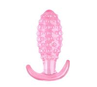 Plug anale Ananas Plug anale piccolo Dildo Pull Bead Palline anali Giocattoli del sesso Masturbatori Ano Dilatatore Buttplug Adulto (Rosa L)