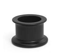 Plug anale Anello anale vuoto Tappi grandi Silicone Moderato ano duro Massaggio alla prostata Giocattoli del sesso (nero L)