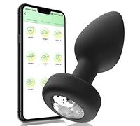 Plug anale APP Remote Control Vibratore anale Bluetooth Butt Plug Massaggiatore prostatico Masturbatore Giocattoli adulti del sesso Gay