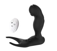 Plug anale APP Telecomando senza fili Vibrante Butt Plug Massaggiatore prostatico per uomo Delay Lock Ring Plug anale Giocattoli adulti del sesso (Telecomando wireless)