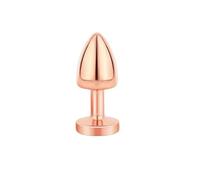 Plug anale Arcobaleno oro rosa argento di piccole dimensioni rotondo jewerly Crystal Metal perline anali butt plug Gioielli giocattolo del sesso Per Donne maschi