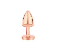 Plug anale Arcobaleno oro rosa argento piccole dimensioni rotonde perline anali in metallo butt plug Butt Training Plugs giocattolo del sesso Per Donne uomini Masturbatore Sex Machine