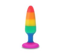 Plug Anale Arcobaleno Pride Toyjoy Twink - Silicone 8,5 cm