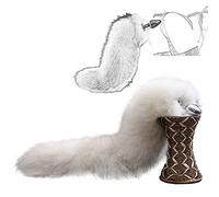 Plug anale artificiale lungo a coda di volpe Dildo anale in metallo con vera coda pelosa Stimolazione del punto G della prostata Dilatatore anale SM Gioco di ruolo sexy Giocattoli sessuali(Mini)