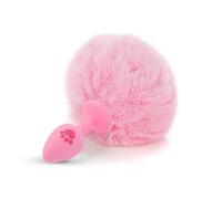 Plug anale Artiglio Coda in silicone Plug anale Taglia piccola Carino Rosa Bianco Palla colorata Ano Perlina Butt Plug Giocattolo (Pink Cat Claw A)