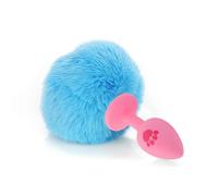 Plug anale Artiglio Coda in silicone Plug anale Taglia piccola Carino Rosa Bianco Palla colorata Ano Perlina Butt Plug Giocattolo (Pink Cat Claw F)