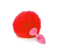 Plug anale Artiglio Coda in silicone Plug anale Taglia piccola Carino Rosa Bianco Palla colorata Ano Perlina Butt Plug Giocattolo (Pink Cat Claw I)