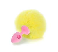 Plug anale Artiglio Coda in silicone Plug anale Taglia piccola Carino Rosa Bianco Palla colorata Ano Perlina Butt Plug Giocattolo (Pink Cat Claw D)