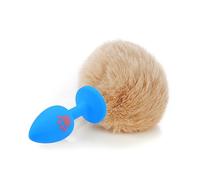 Plug anale Artiglio Coda in silicone Plug anale Taglia piccola Carino Rosa Bianco Palla colorata Ano Perlina Butt Plug Giocattolo (Blue Cat Claw S)